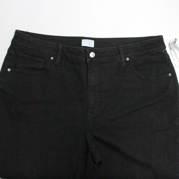 NWT Time and Tru Women's Size 18 High Rise Mom Regular Black Jeans - Picture 9 of 13